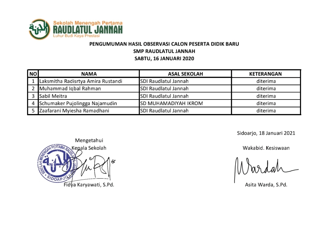 raudlatul jannah