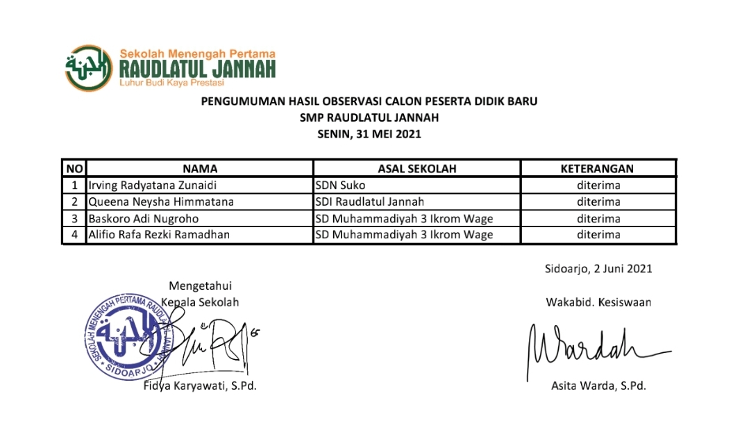 raudlatul jannah
